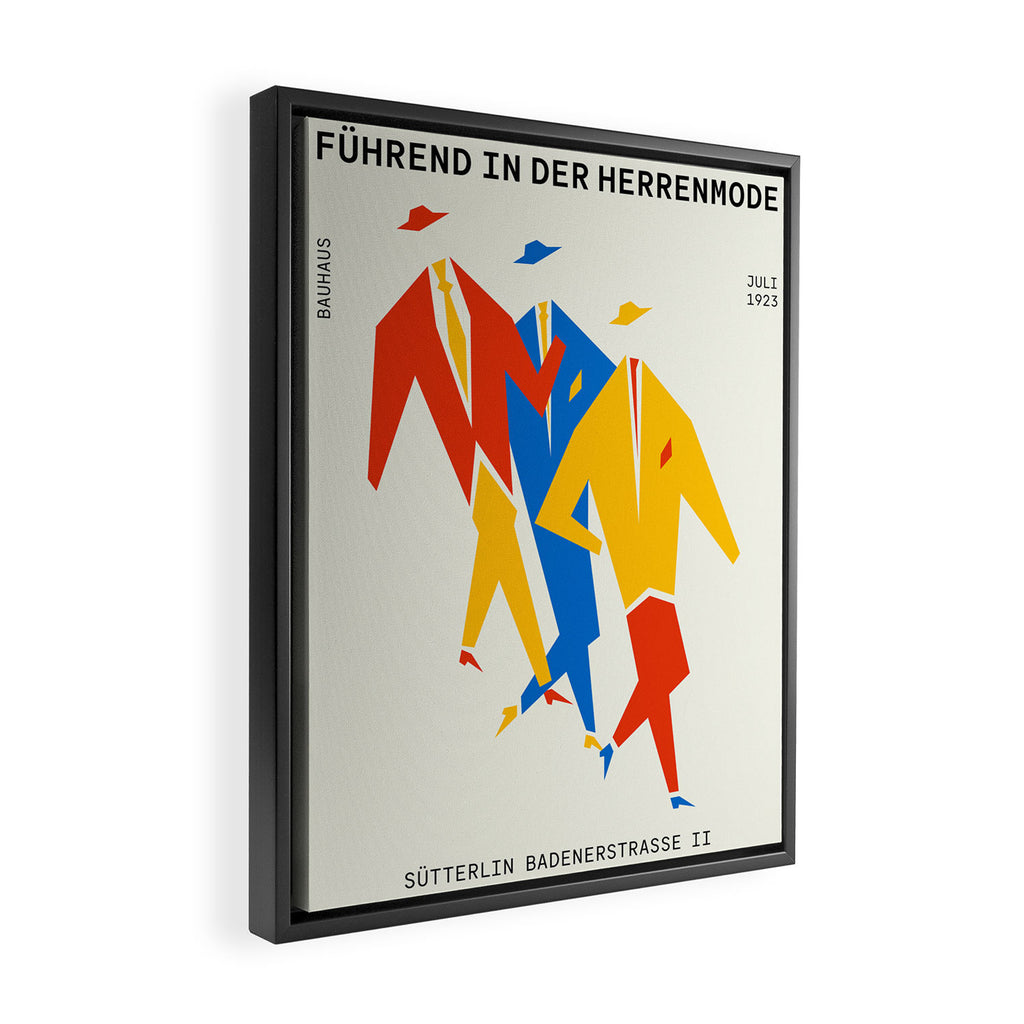 Men | Bauhaus IV: Off-White Edition Framed Canvas Print Gallery Image 2