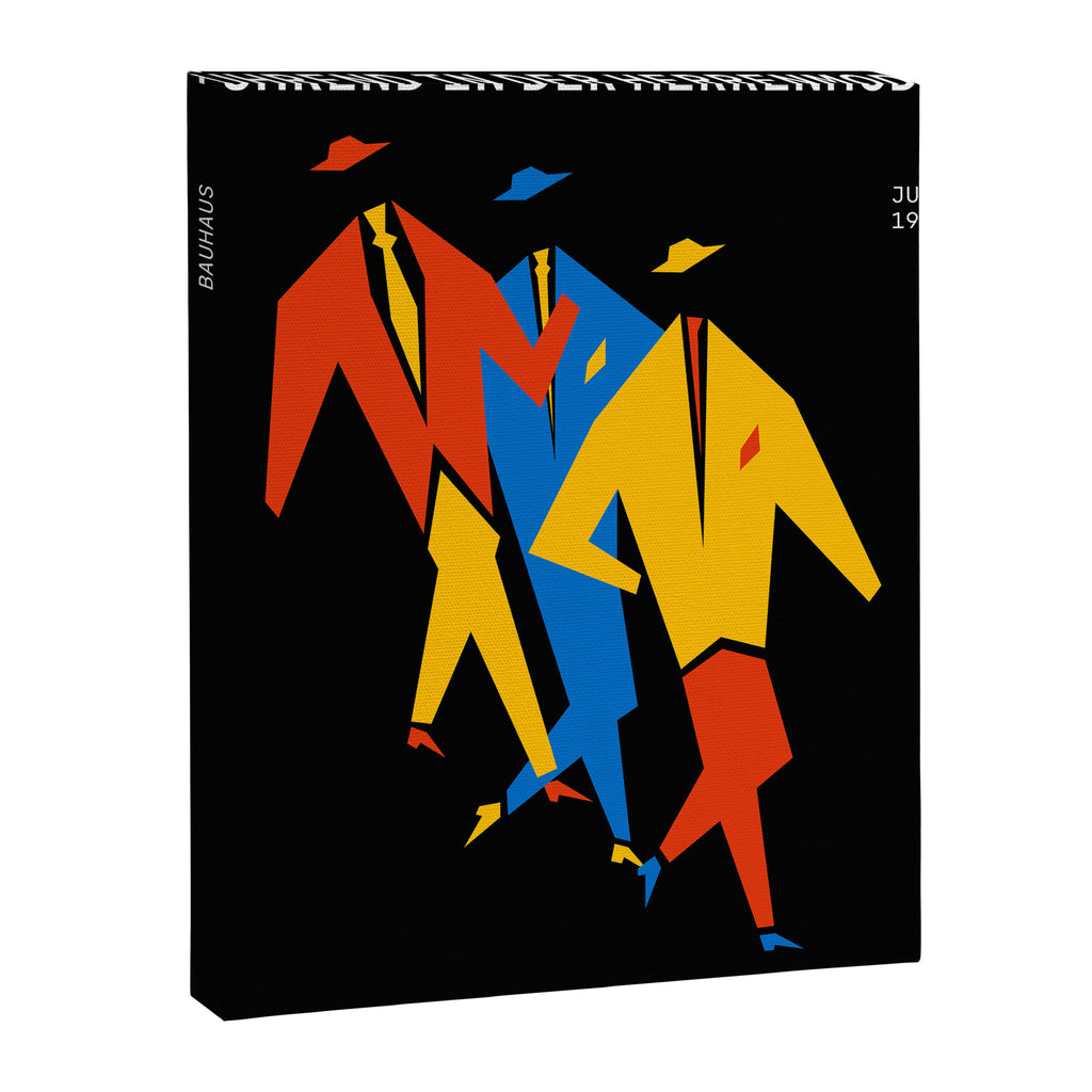 Men | Bauhaus IV: Night Black Edition Canvas Print Gallery Image 6