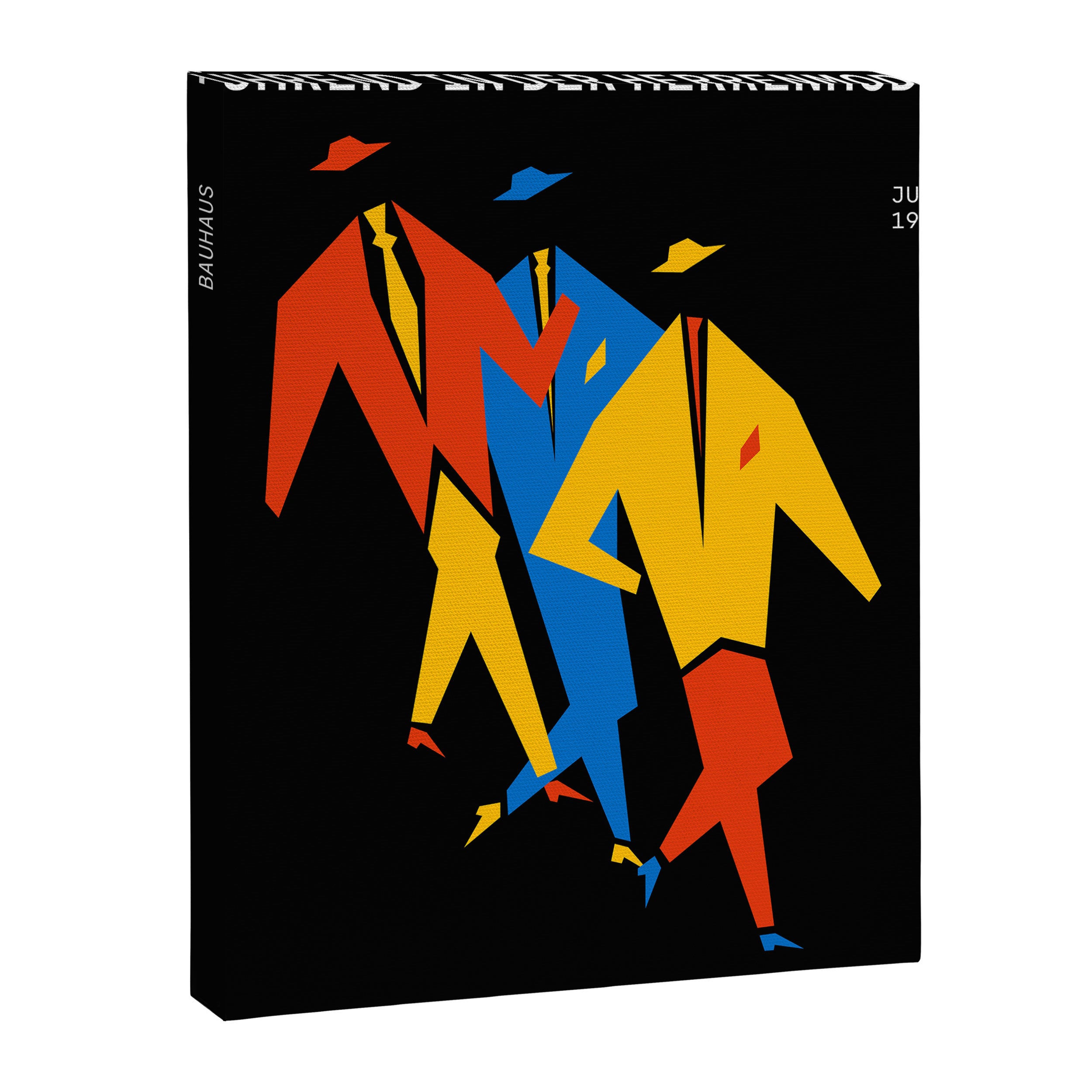 Men | Bauhaus IV: Night Black Edition Canvas Print Gallery Image 6