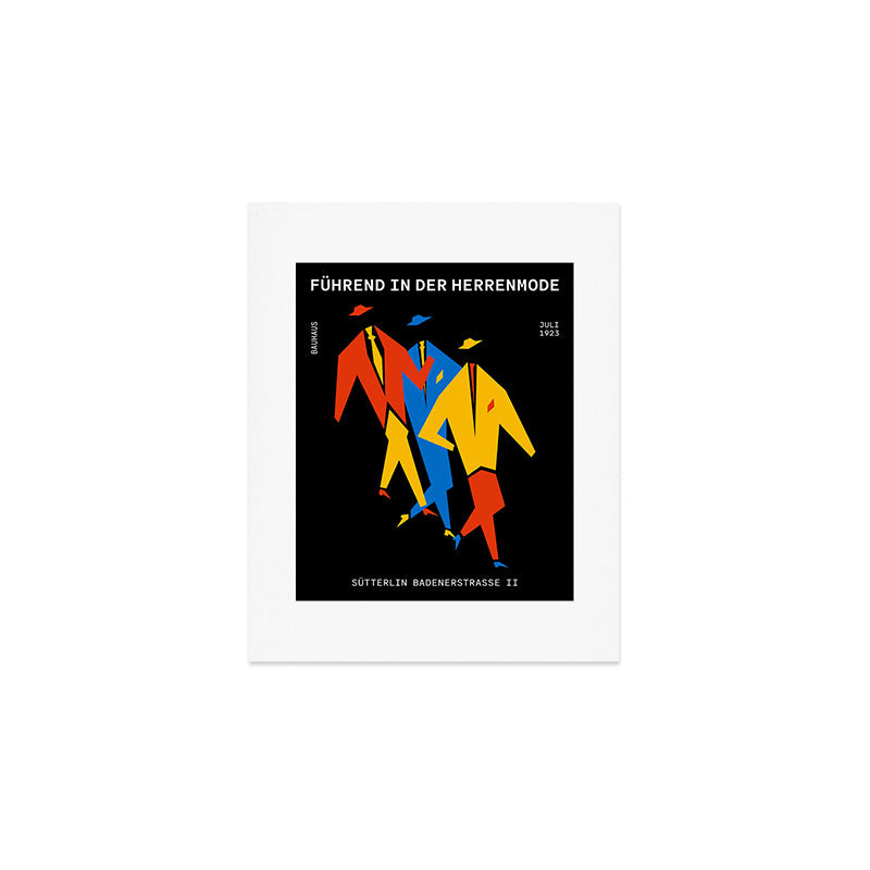 Men | Bauhaus IV: Night Black Edition Art Print Gallery Image 1