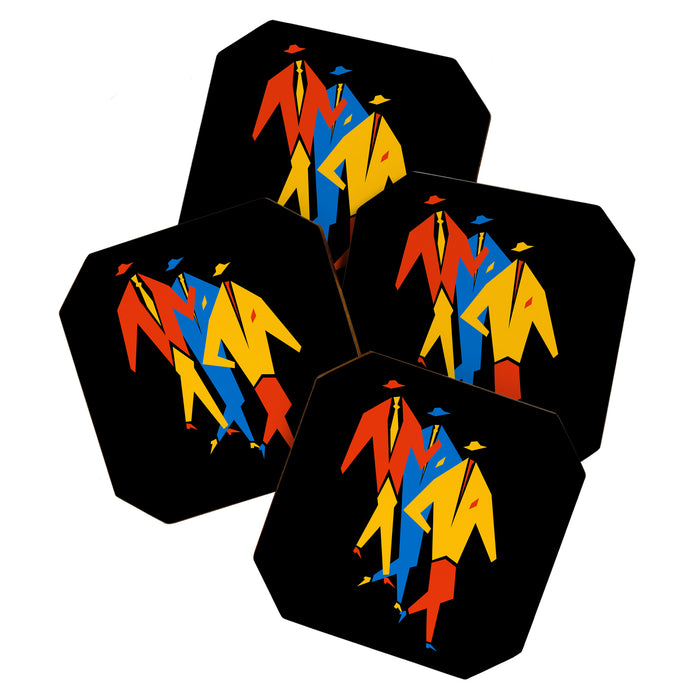 Men | Bauhaus IV: Night Black Edition Coaster Gallery Image 1