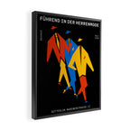 Men | Bauhaus IV: Night Black Edition Framed Canvas Print Gallery Image 2