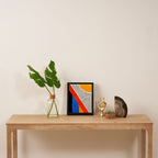 Mid Century Abstract Landscape Framed Canvas Print Gallery Image 4
