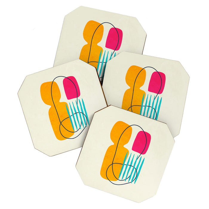 Mid Century Abstraction Coaster Gallery Image 1