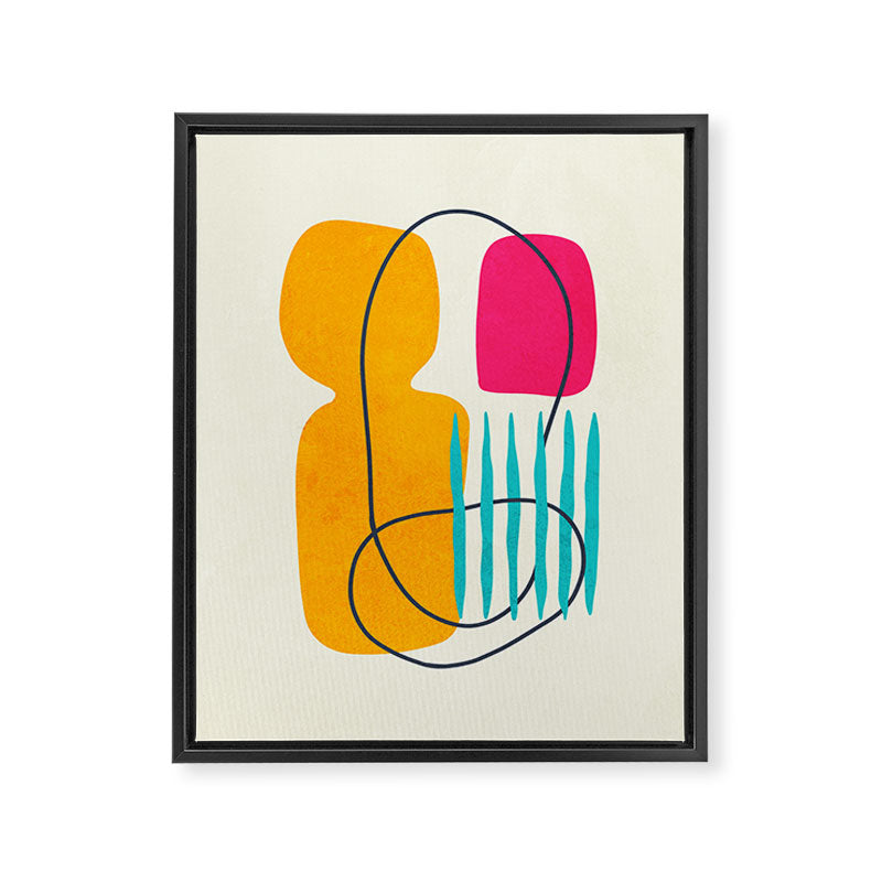 Mid Century Abstraction Framed Canvas Print Gallery Image 6