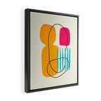 Mid Century Abstraction Framed Canvas Print Gallery Image 2