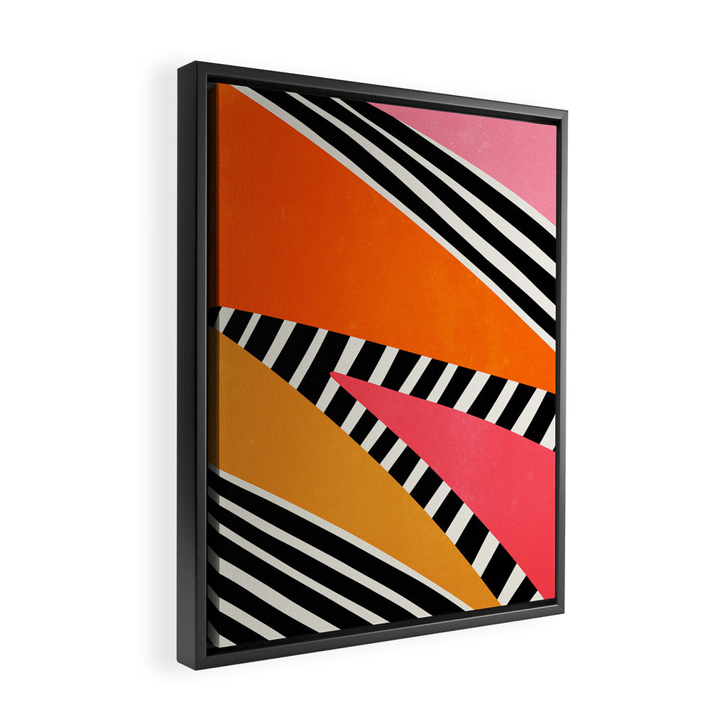 Mid Century Abstraction | PATTERN 02: The Retro Edition Framed Canvas Print Gallery Image 2