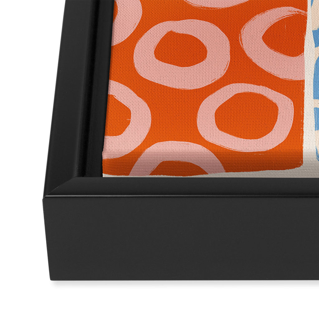 Mid Century Collage | PATTERN 03: The Retro Edition Framed Canvas Print Gallery Image 3