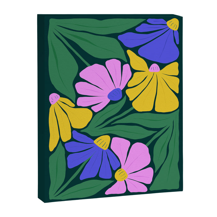 Midnight Summer: Matisse Foliage | Flower Market 001 Canvas Print Gallery Image 1