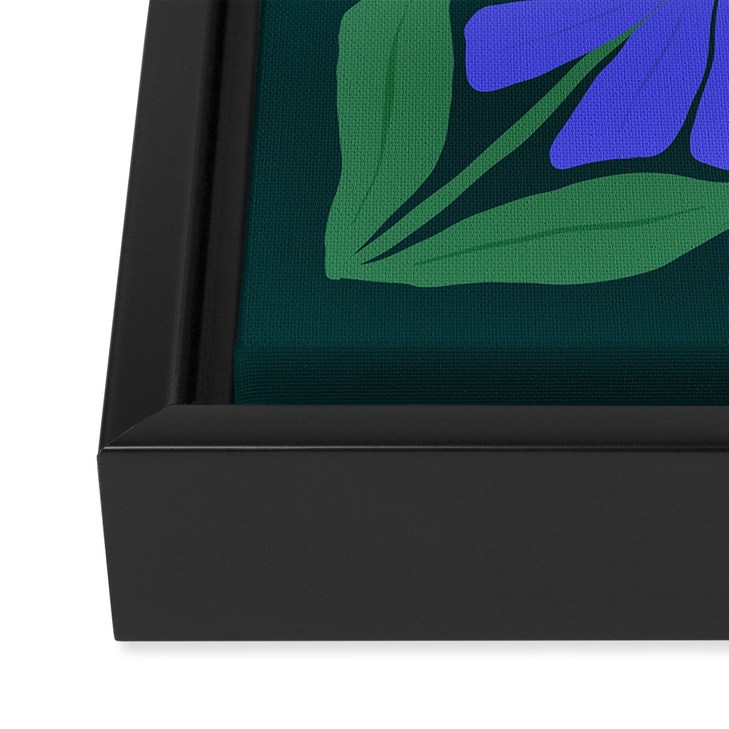 Midnight Summer: Matisse Foliage | Flower Market 001 Framed Canvas Print Gallery Image 3