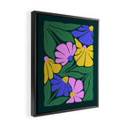 Midnight Summer: Matisse Foliage | Flower Market 001 Framed Canvas Print Gallery Image 2