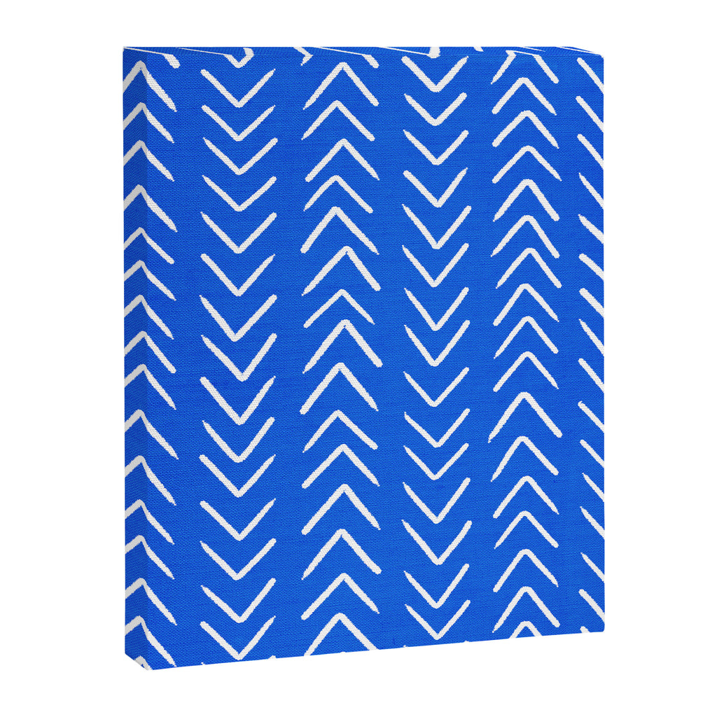 Mudcloth 01: Navy Blue Edition Canvas Print Gallery Image 6
