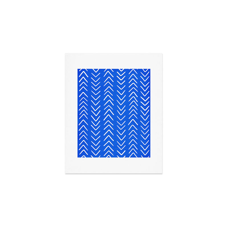 Mudcloth 01: Navy Blue Edition Art Print Gallery Image 1
