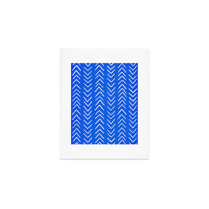 Mudcloth 01: Navy Blue Edition Art Print Gallery Image 1