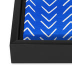 Mudcloth 01: Navy Blue Edition Framed Canvas Print Gallery Image 3