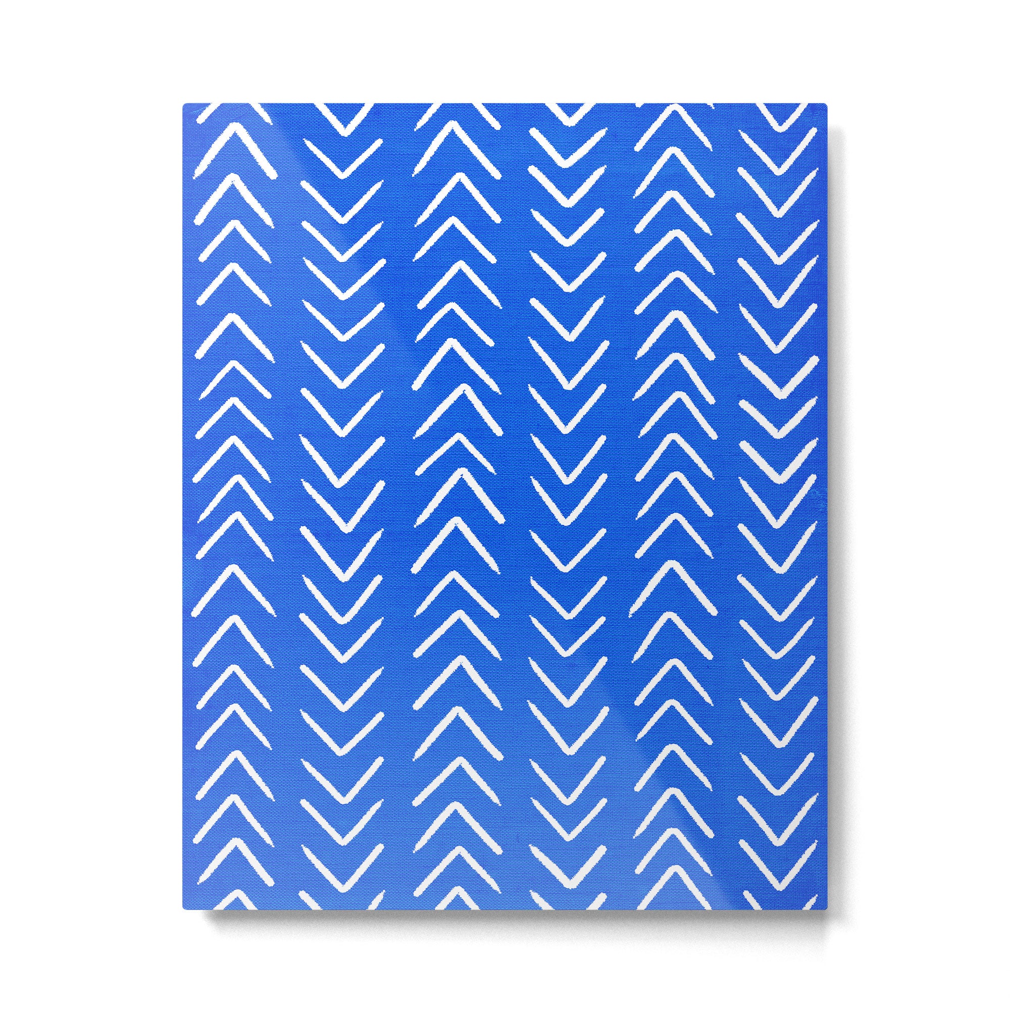 Mudcloth 01: Navy Blue Edition Metal Print Gallery Image 4