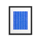 Mudcloth 01: Navy Blue Edition Framed Art Print Gallery Image 5