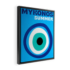 Mykonos: Vintage Travel Colour Series 03 Framed Canvas Print Gallery Image 2