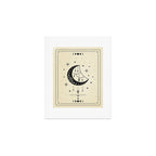 Mystic Moon & Stars: The Beige Edition Art Print Gallery Image 1