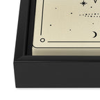Mystic Moon & Stars: The Beige Edition Framed Canvas Print Gallery Image 3