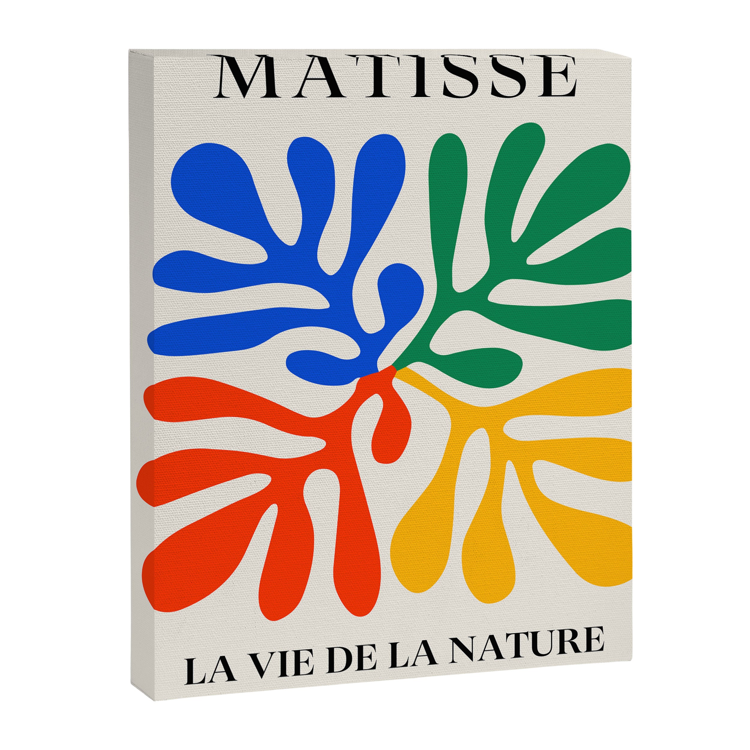 Nature Leaf Cutouts II: Day Edition | Mid-Century Henri Matisse Series Canvas Print Gallery Image 6