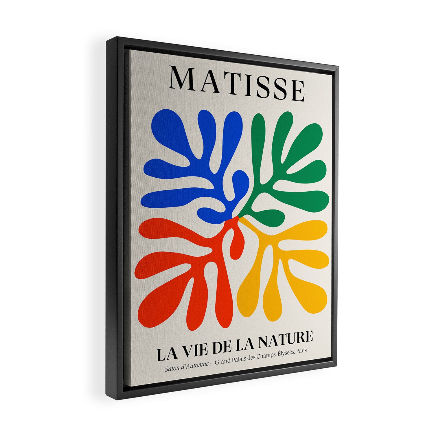 Nature Leaf Cutouts II: Day Edition | Mid-Century Henri Matisse Series Framed Canvas Print Gallery Image 2