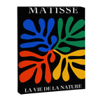 Nature Leaf Cutouts II: Night Edition | Mid-Century Henri Matisse Series Canvas Print Gallery Image 6