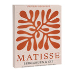 Nature Leaf Cutouts III: Terracotta Edition | Mid-Century Henri Matisse Series Canvas Print Gallery Image 6