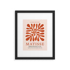 Nature Leaf Cutouts III: Terracotta Edition | Mid-Century Henri Matisse Series Framed Art Print Gallery Image 5
