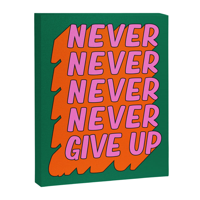 Never, Never Give Up Canvas Print Gallery Image 1