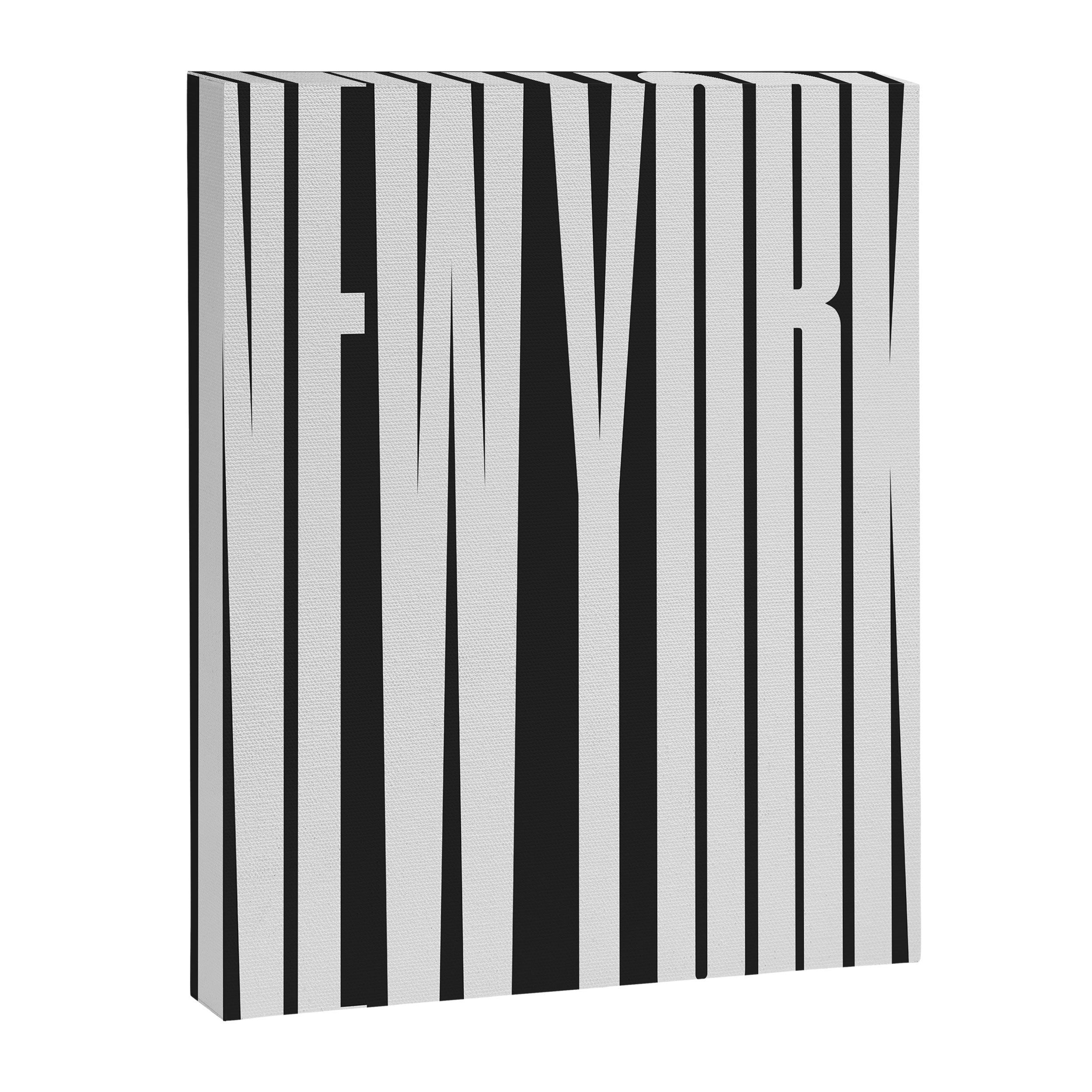 New York: B&W Typography Edition Canvas Print Gallery Image 8