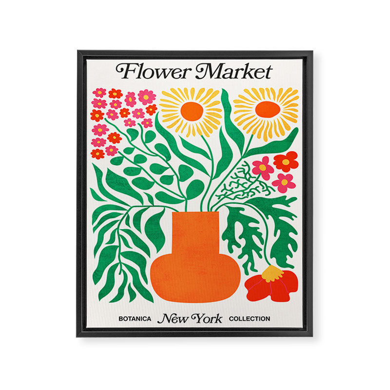 New York: Flower Market 01 | Botanica Edition Framed Canvas Print Gallery Image 6