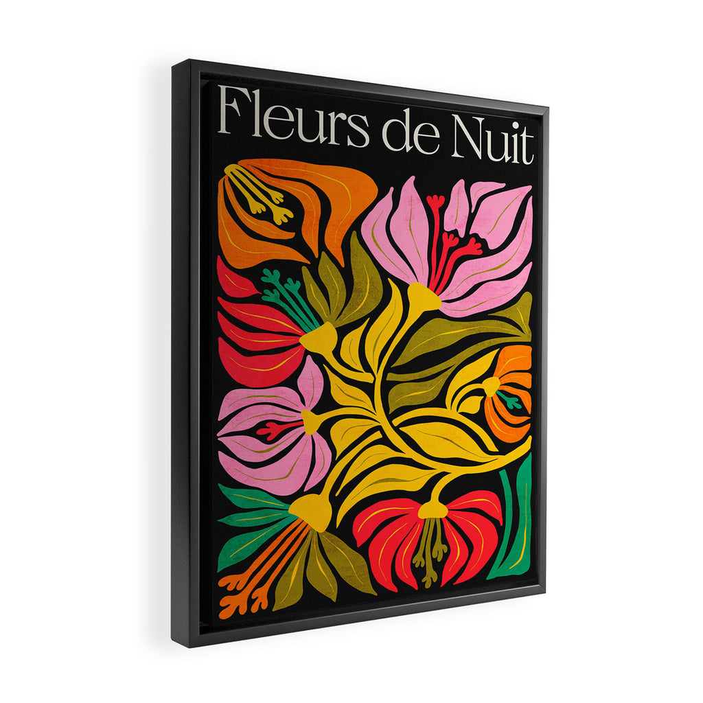 Night Flowers: Fleurs de Nuit | Matisse Edition Framed Canvas Print Gallery Image 2