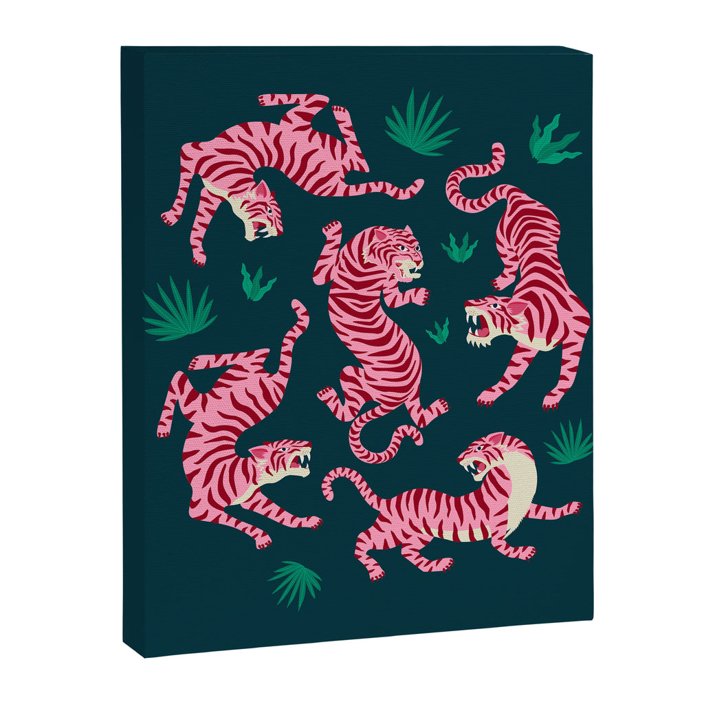 Night Race: Pink Tiger Edition Canvas Print Gallery Image 6