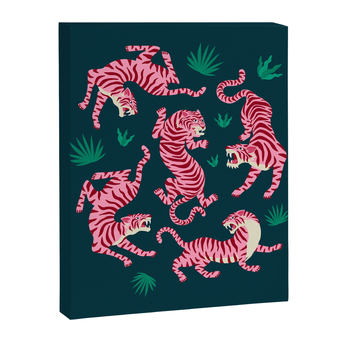 Night Race: Pink Tiger Edition Canvas Print Gallery Image 6