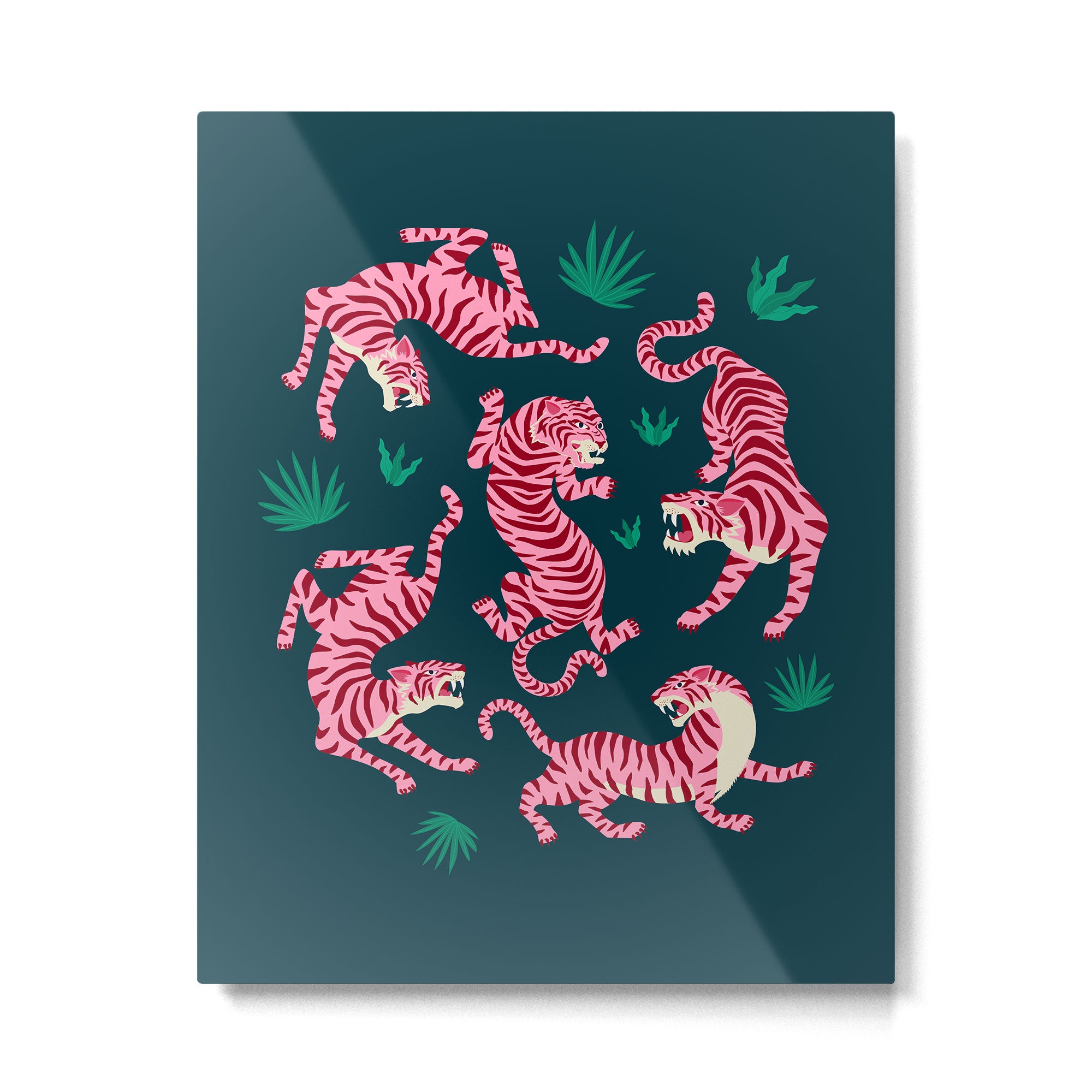 Night Race: Pink Tiger Edition Metal Print Gallery Image 4
