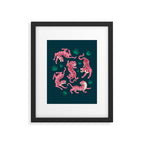 Night Race: Pink Tiger Edition Framed Art Print Gallery Image 5