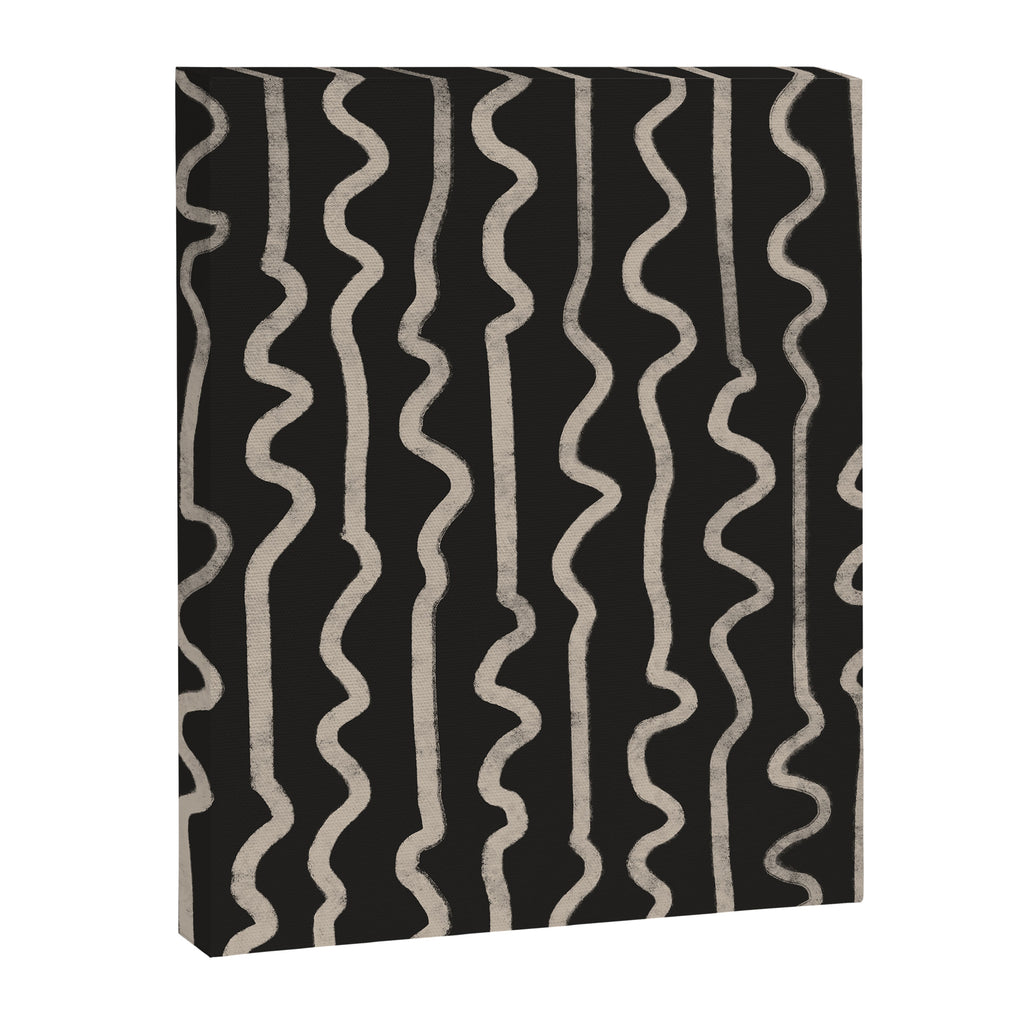 Noir: Mid Century Pattern Canvas Print Gallery Image 6