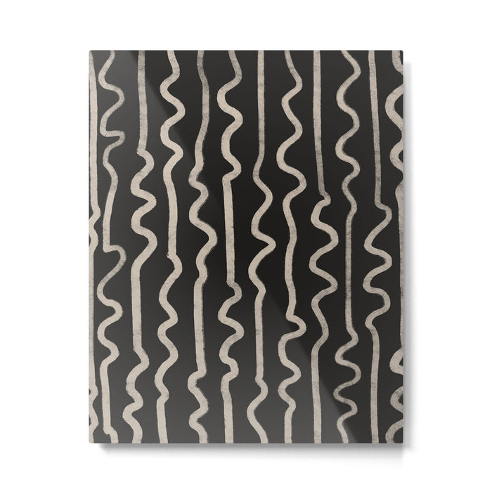Noir: Mid Century Pattern Metal Print Gallery Image 1