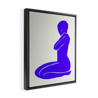 Nude I: Electric Ultramarine Blue Edition Framed Canvas Print Gallery Image 2