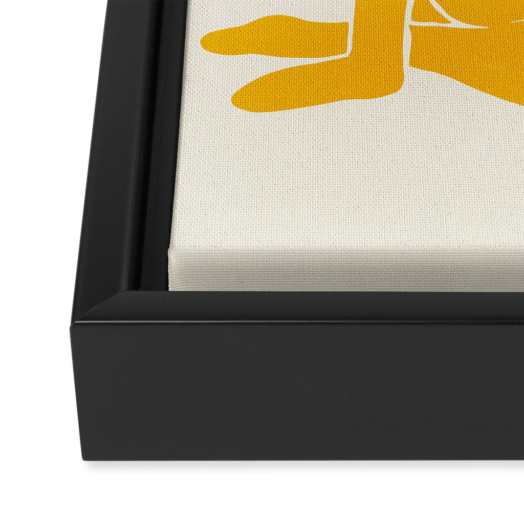 Nude III: Tulip Yellow Edition Framed Canvas Print Gallery Image 3