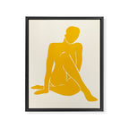 Nude III: Tulip Yellow Edition Framed Canvas Print Gallery Image 6