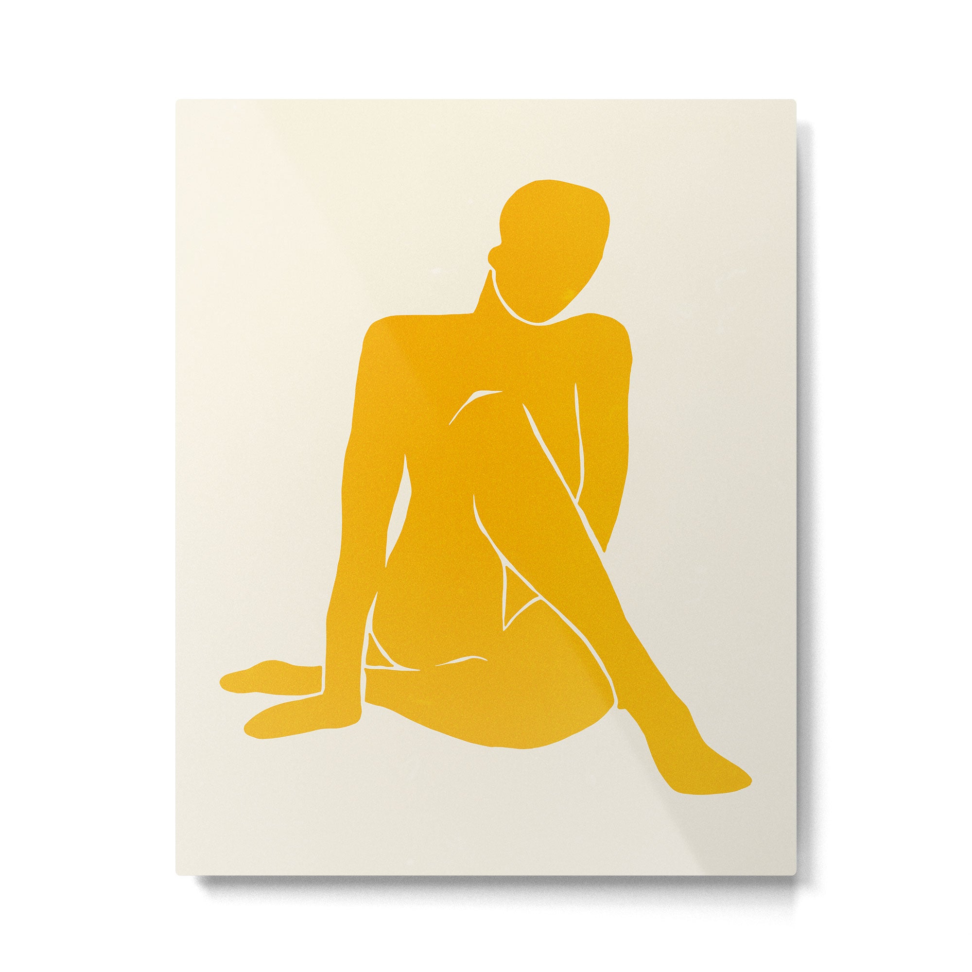 Nude III: Tulip Yellow Edition Metal Print Gallery Image 4