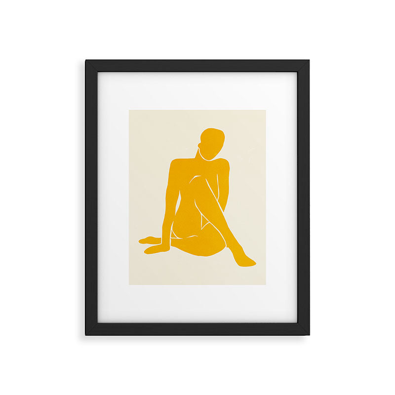 Nude III: Tulip Yellow Edition Framed Art Print Gallery Image 5