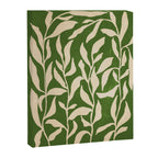 Olive Green Leaves: Mid Century Edition Canvas Print Gallery Image 6