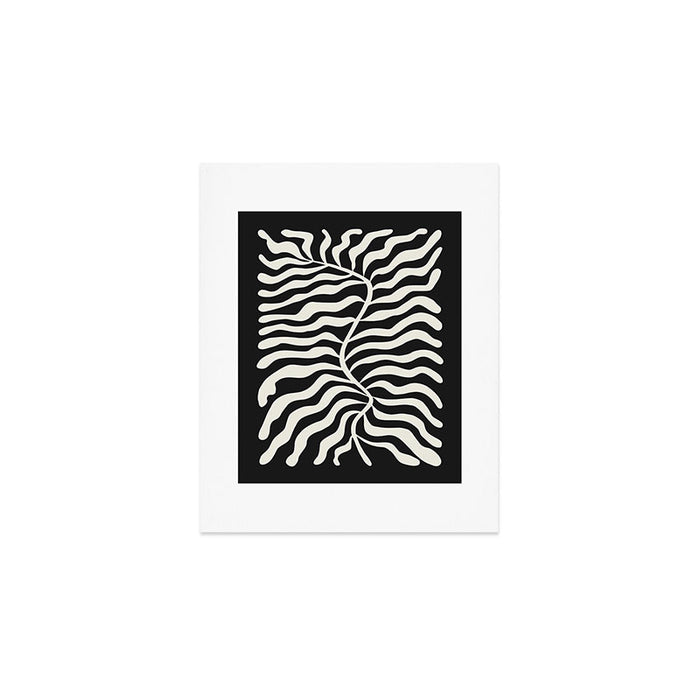 Onyx Ferns: Black & White Matisse Edition Art Print Gallery Image 1