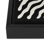 Onyx Ferns: Black & White Matisse Edition Framed Canvas Print Gallery Image 3