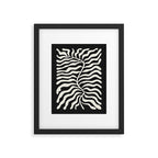 Onyx Ferns: Black & White Matisse Edition Framed Art Print Gallery Image 5