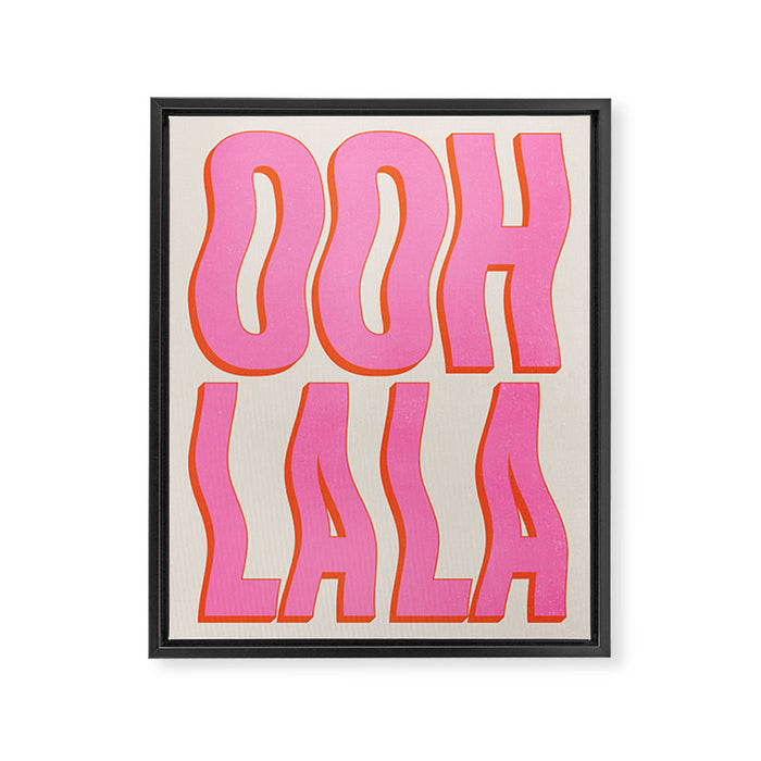 Ooh La La Framed Canvas Print Gallery Image 1