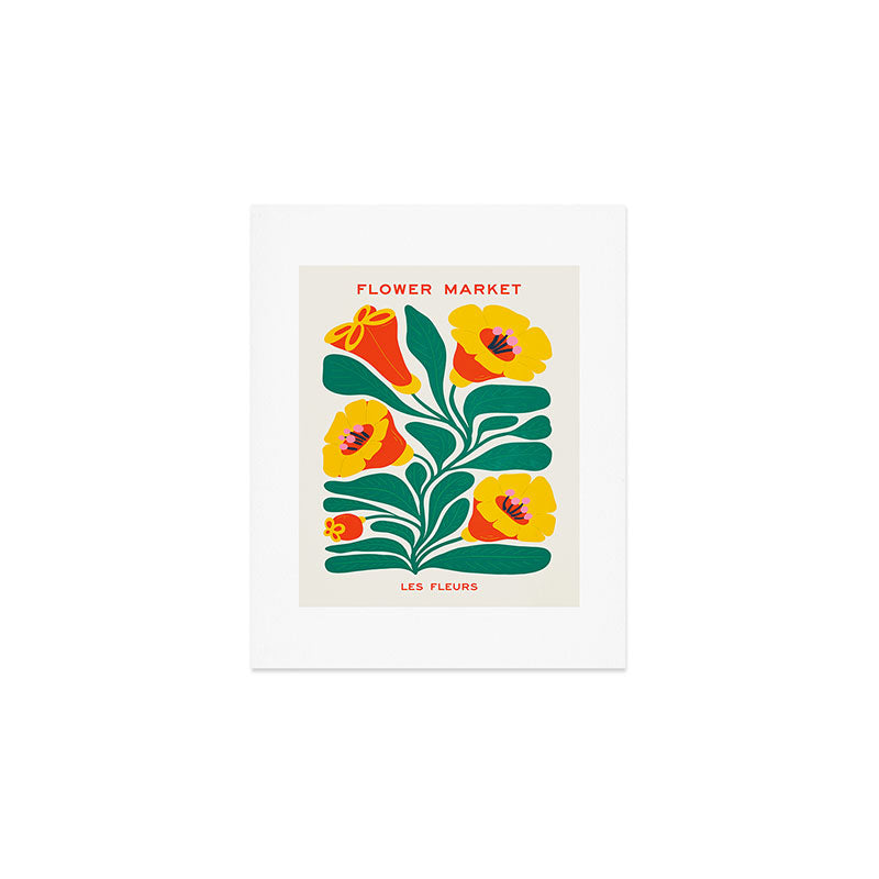 Orioles & Golden Poppy: Les Fleurs | Flower Market 04 | Spring Summer 23 Art Print Gallery Image 1